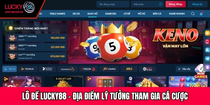 Lô đề Lucky88 - Địa điểm lý tưởng tham gia cá cược